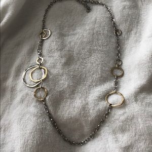 Premier Designs Silver and Gold Necklace